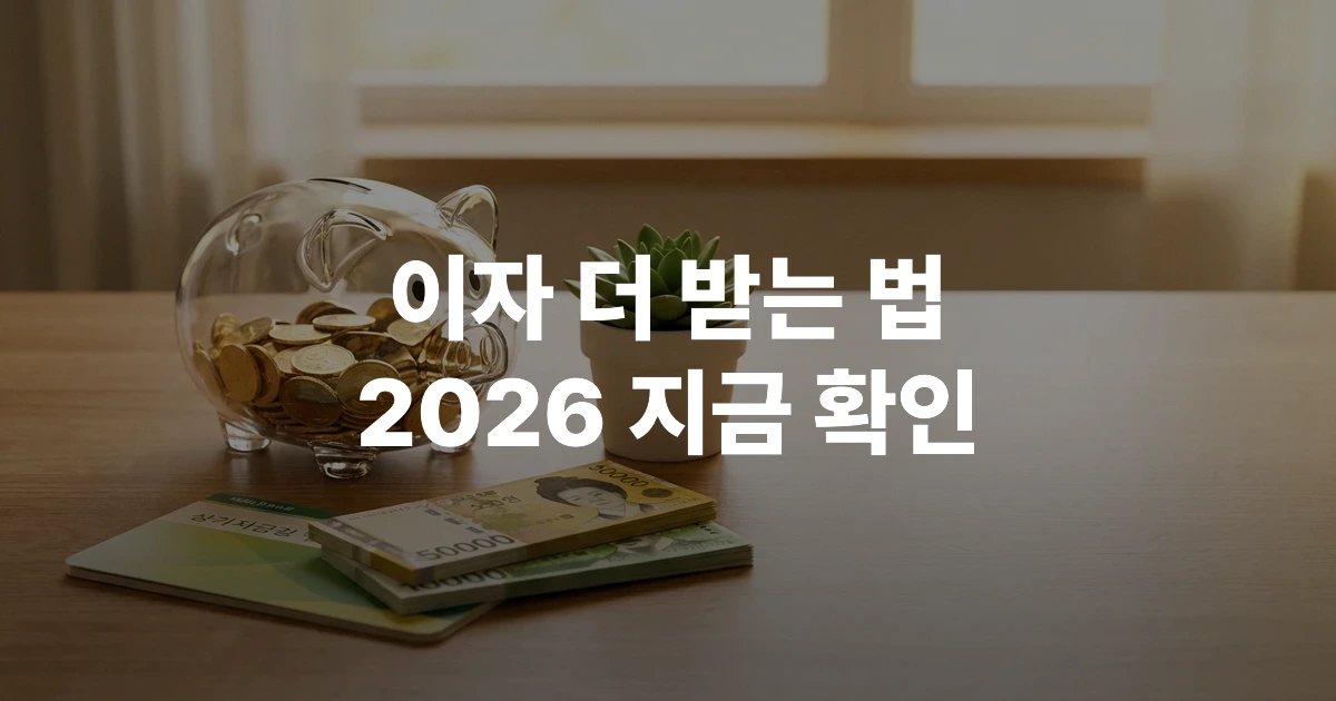 2026년 저축 예금 금리 비교표와 은행 상품 안내 문서들