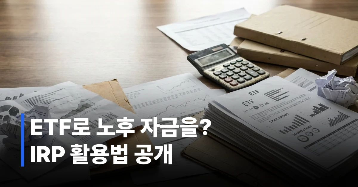 IRP 퇴직연금 ETF 편입 방법 단계별 안내 인포그래픽 2026