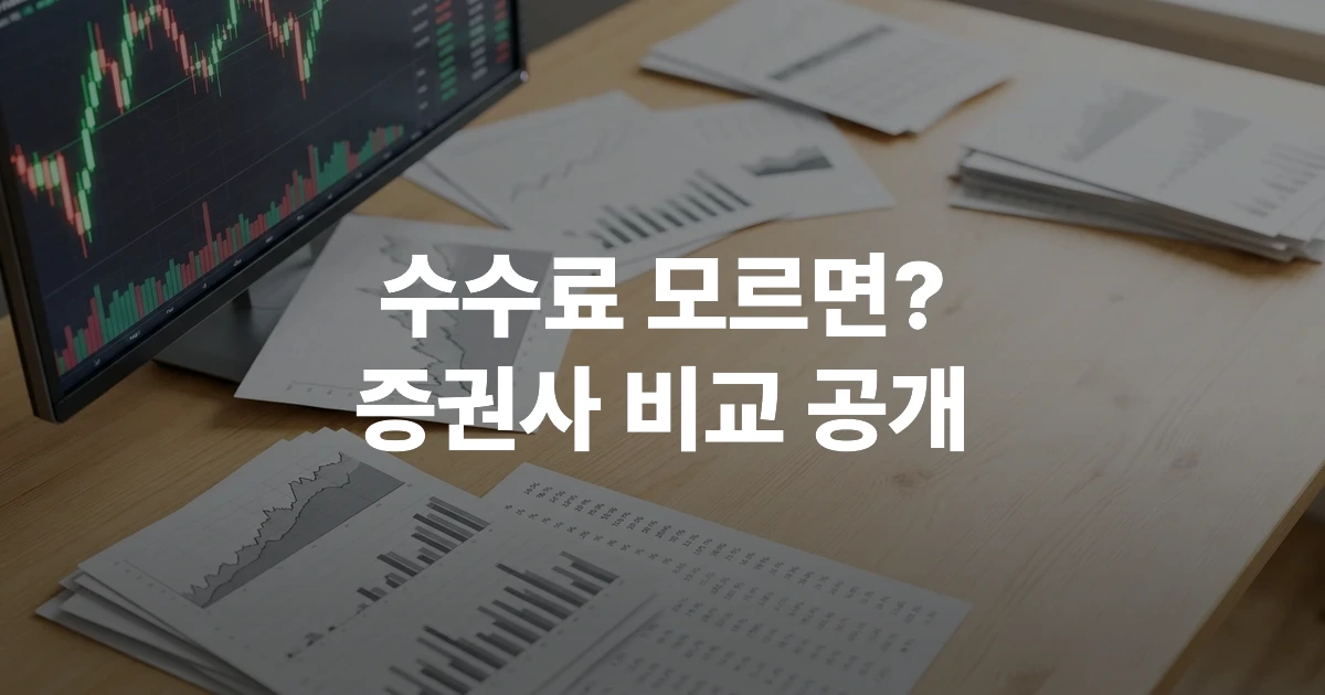 국내외 선물 수수료 비교 자료와 파생상품 거래 계약서 및 수수료 안내 문서