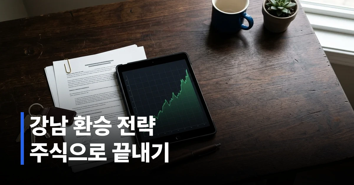 강남 3구 주요 아파트 단지 전경과 도심 전경