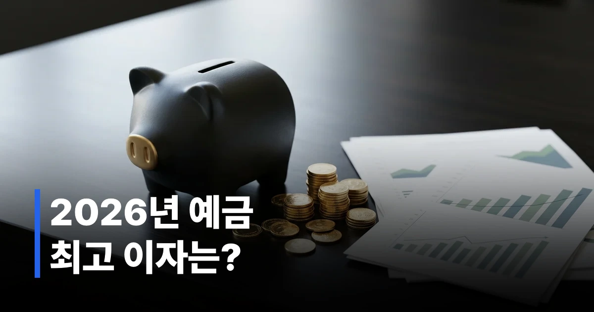 2026년 고금리 예금 통장과 금리 비교 분석 보고서 이미지