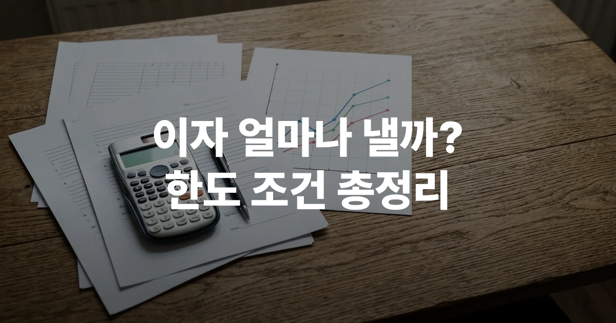 캐피탈 대출 계약서와 금리 비교 서류가 놓인 책상