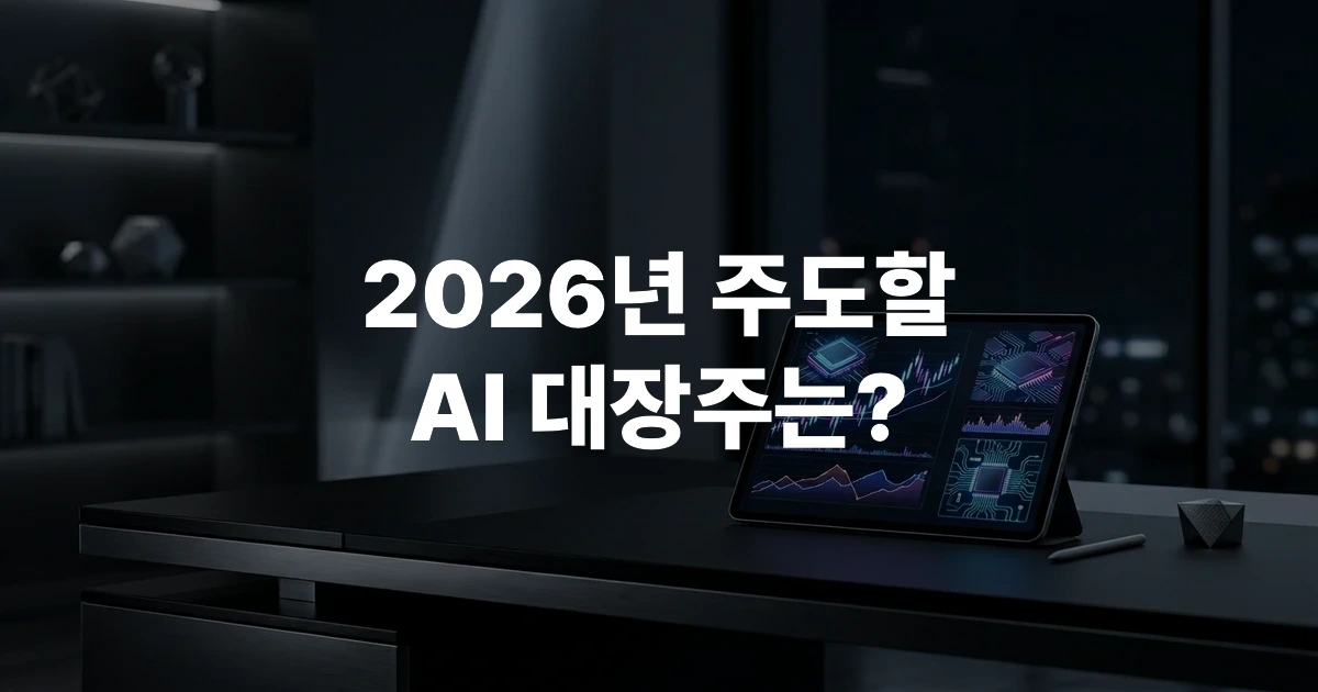 2026년 AI 반도체 밸류체인과 하드웨어 인프라 핵심 장비를 분석한 모식도