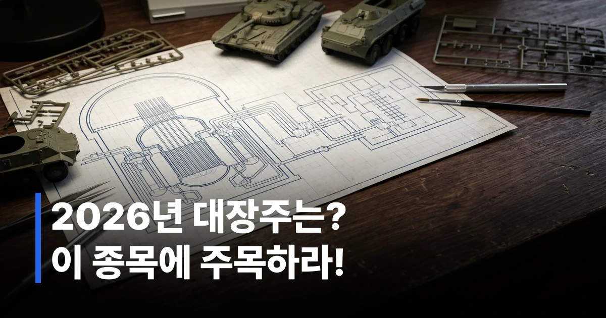 원전 설계 도면과 군용 차량 모형이 놓인 책상 썸네일 이미지