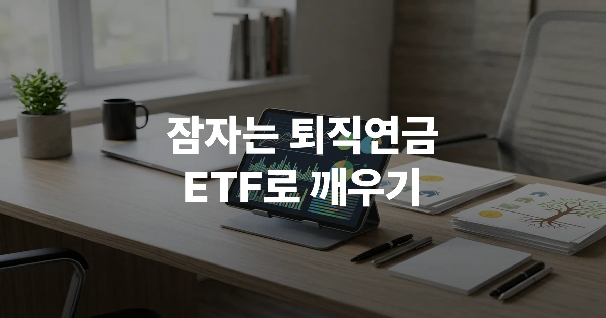 퇴직연금 ETF 실시간 매매를 위한 모바일 증권 앱 화면