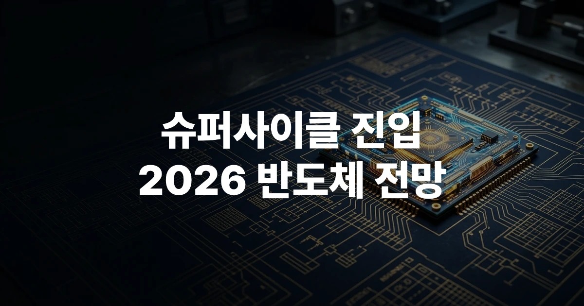 2026년 반도체 시장의 인공지능 마이크로칩 디자인 일러스트