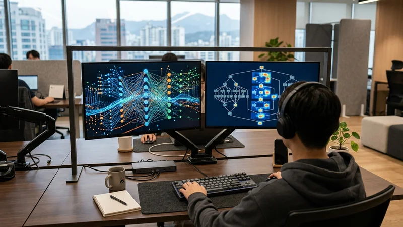 데이터센터 전력 인프라와 AI 인프라 연산 장치 이미지