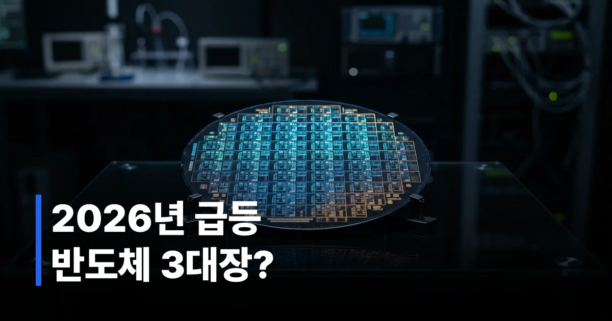 반도체 칩과 기판의 클로즈업 사진으로 첨단 패키징 기술을 시각화함
