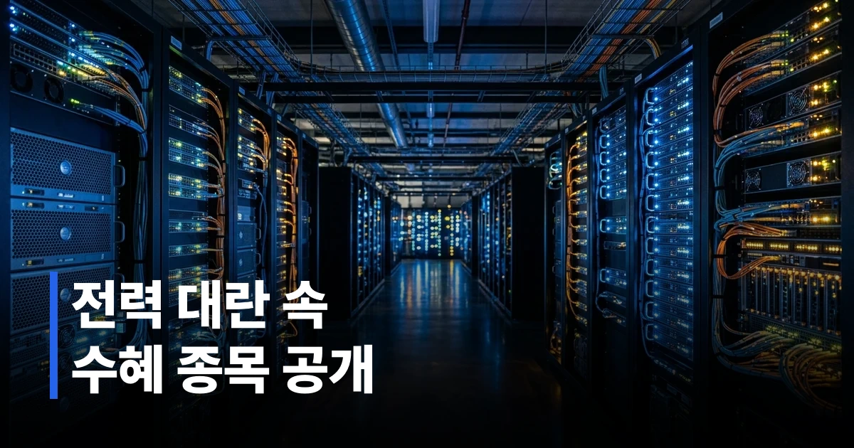 최첨단 AI 데이터센터 서버 랙과 네트워크 인프라 모습