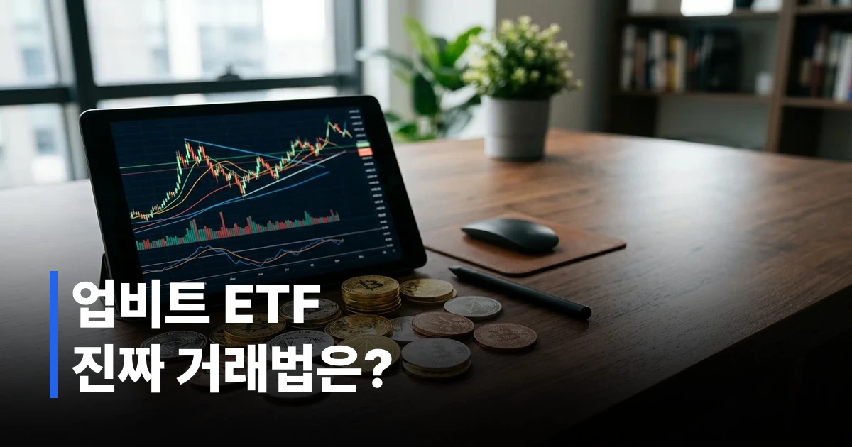 업비트 가상자산 현물 ETF 투자 전략 분석을 위한 디지털 금융 대시보드 썸네일 이미지