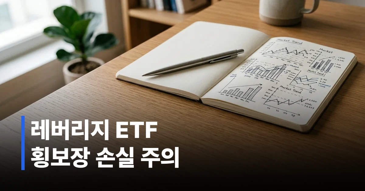 노트북 화면에 그려진 주가 차트와 그 옆에 놓인 메탈 펜