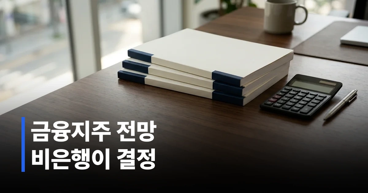금융지주 및 은행 업계 분석을 위한 전문 보고서와 계산기