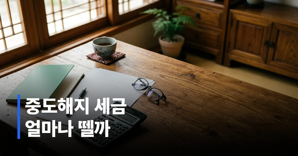 연금저축 통장과 계산기, 세금 신고서류가 놓인 책상