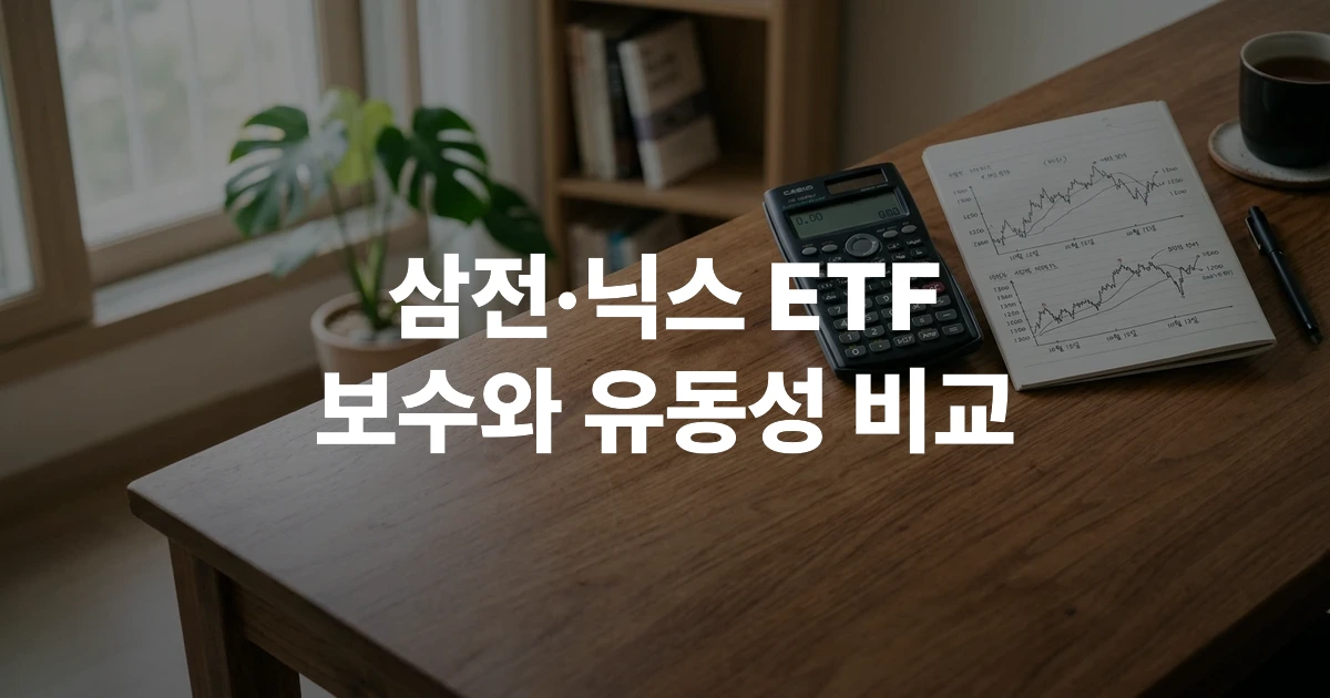 삼성전자 SK하이닉스 단일종목 레버리지 ETF 수수료 및 유동성 비교 분석 썸네일 이미지