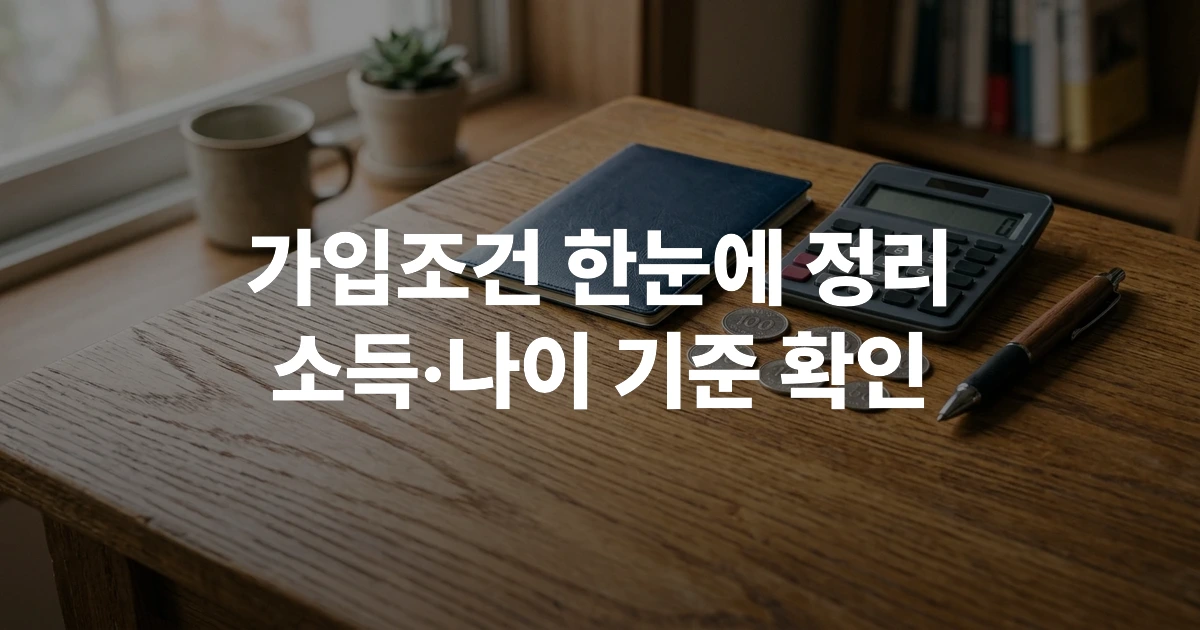 청년도약계좌 통장과 계산기, 저축 서류가 놓인 책상