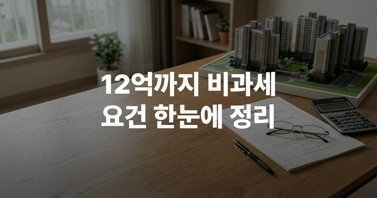 부동산 매매 계약서와 계산기, 세금 서류가 놓인 책상