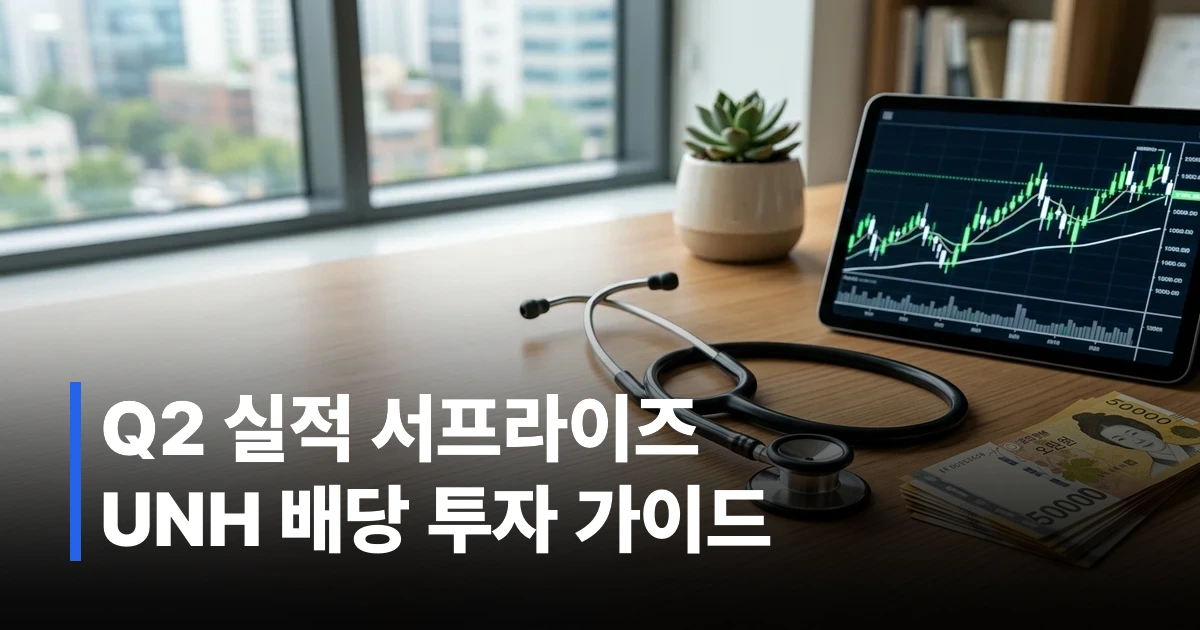 유나이티드헬스 주가 분석과 의료 청진기 썸네일 이미지