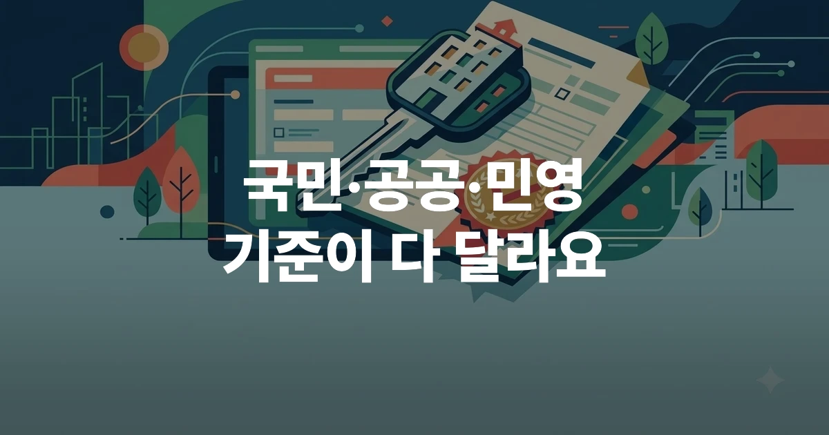 생애최초 특별공급 국민·공공·민영주택 자격 기준을 보여주는 인포그래픽 이미지