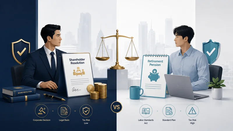 C-Level 임원 퇴직금과 일반 근로자 퇴직연금의 법적·제도적 차이 비교