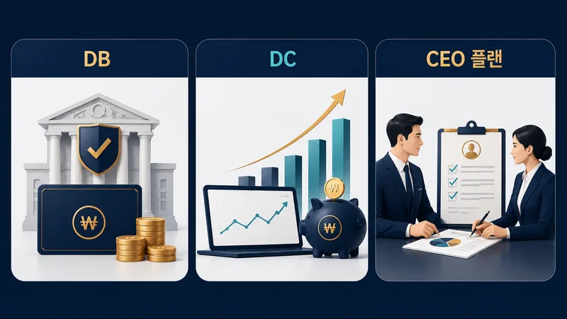 임원 전용 퇴직연금 DB형, DC형, CEO 플랜의 특징과 운용 방식 비교