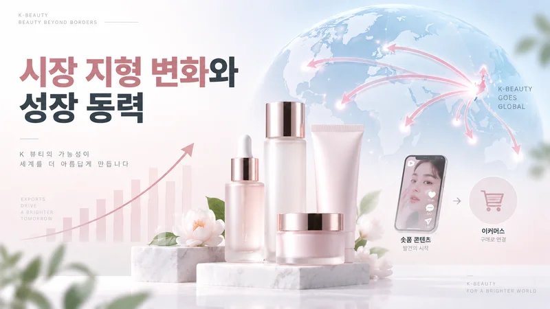 K뷰티 수출 확대와 글로벌 시장 다변화로 성장하는 화장품 산업 구조