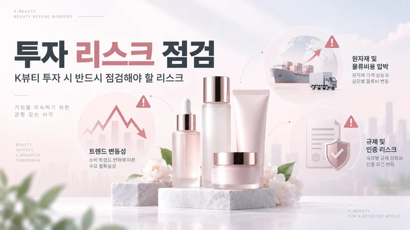 트렌드 변동성 원자재 물류비 규제 인증 등 K뷰티 투자 리스크 점검