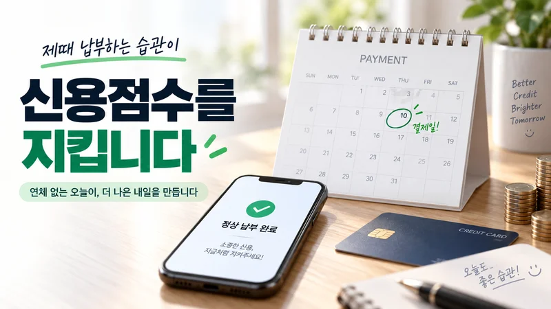 결제 이력·이용률·신용 이력·조회 기록이 중앙 신용점수 화면을 둘러싼 모습