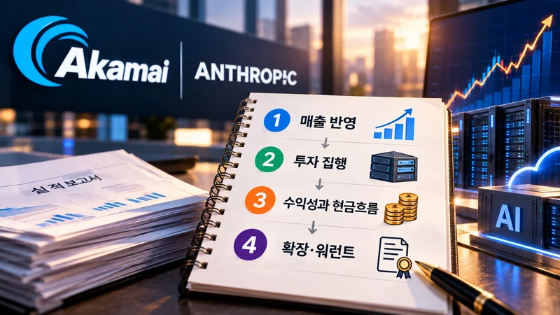 서비스 매출 전망과 설비투자, 현금흐름, 워런트 조건을 확인하는 투자자.
