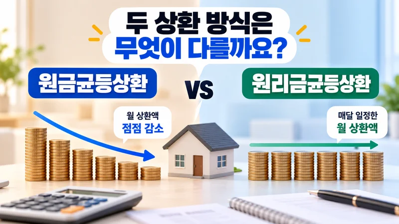 두 상환 방식은 무엇이 다를까요?