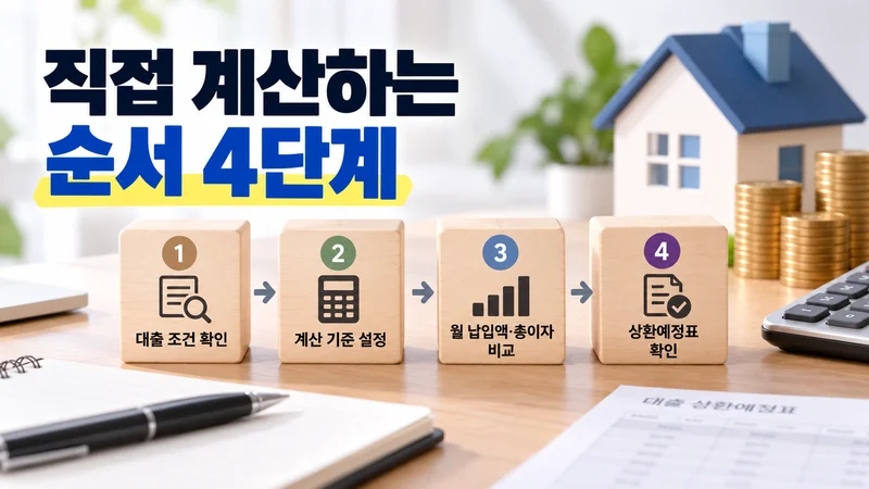직접 계산하는 순서 4단계