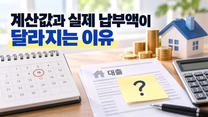 계산값과 실제 납부액이 달라지는 이유