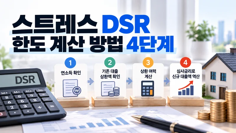 스트레스 DSR 한도 계산 방법 4단계