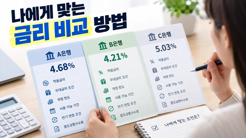 나에게 맞는 금리 비교 방법