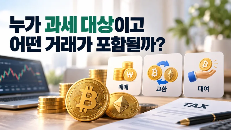 누가 과세 대상이고 어떤 거래가 포함될까?
