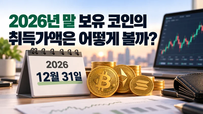 2026년 말 보유 코인의 취득가액은 어떻게 볼까?