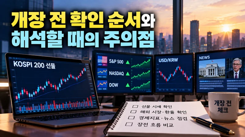 개장 전 확인 순서와 해석할 때의 주의점