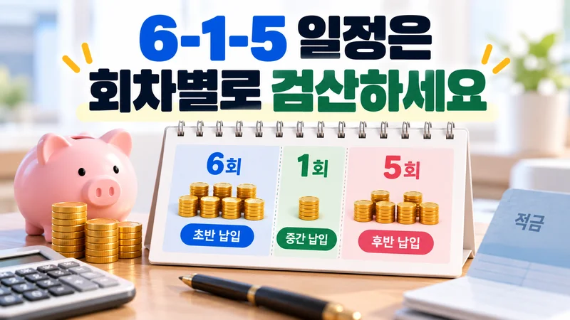 6-1-5 일정은 회차별로 검산하세요