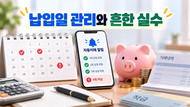 납입일 관리와 흔한 실수